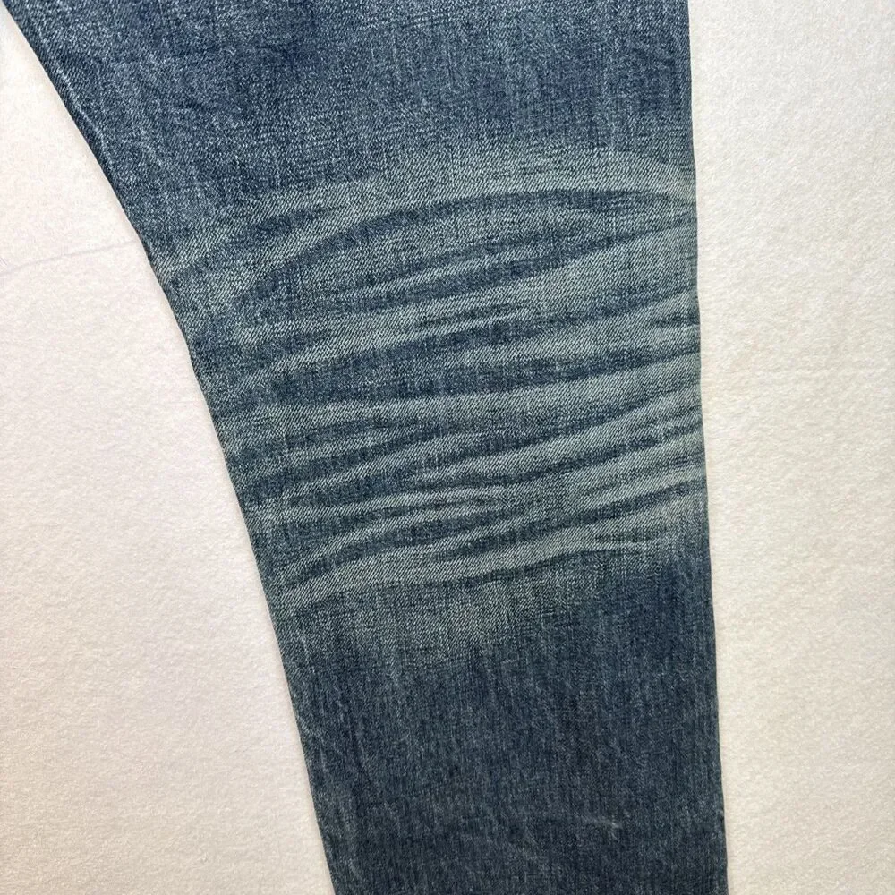 J.Crew Point Sur Darwin Jeans 29 USA Cropped Cotton B0782 Distressed Raw Hem